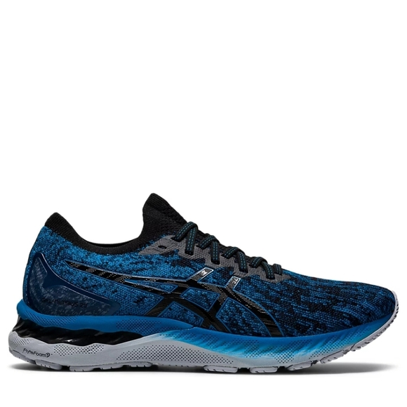 Asics Gel-Nimbus 23 KnitColor Grey Floss Maco BlueSize 6 Women's Style 1012A88 - Picture 2 of 7